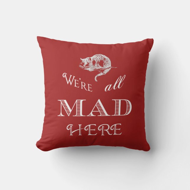Coussin fou de chat de Cheshire (Recto)