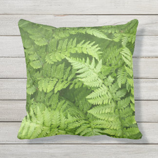 Coussin Fougères vertes luxuriantes