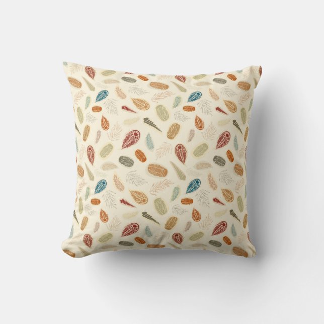 Coussin Fouille de Trilobite (Recto)