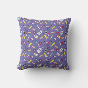Coussin Fournitures de médecin et d'infirmière mignonnes