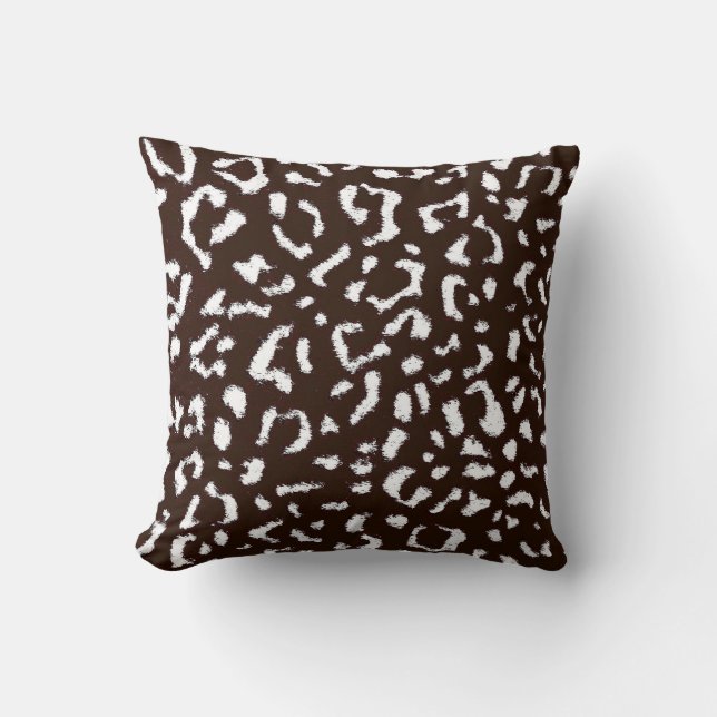 Coussin Fourrure de léopard d'art (Recto)