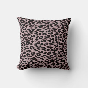Coussin Fourrure Empreinte de léopard vintage 2