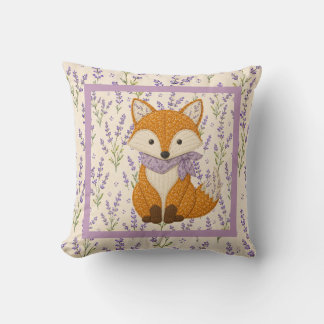 Coussin Fox and Lavender