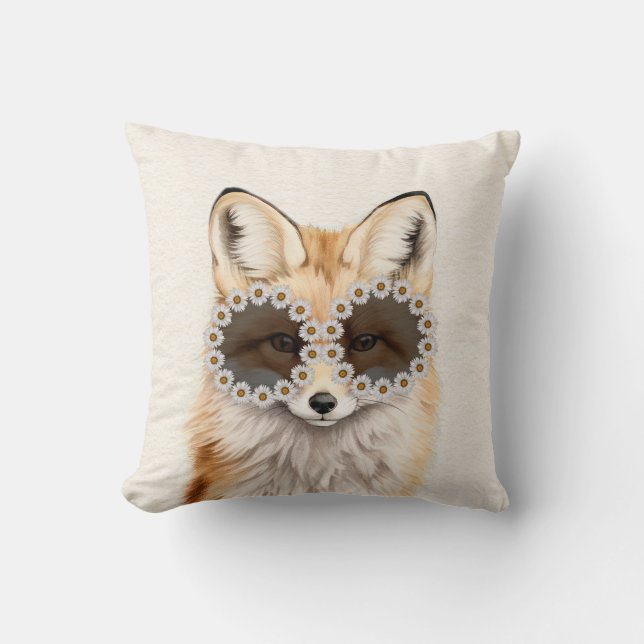 Coussin Fox Daisy Lunettes de soleil Woodland Nursery (Recto)
