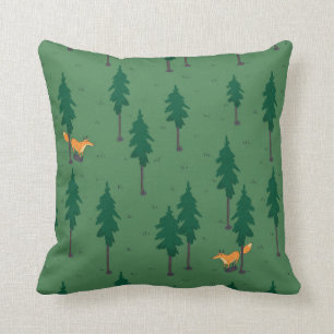 Coussin Fox dans les bois