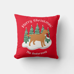 Coussin Fox Red Labrador À feuillage persistant Jeu d'orei
