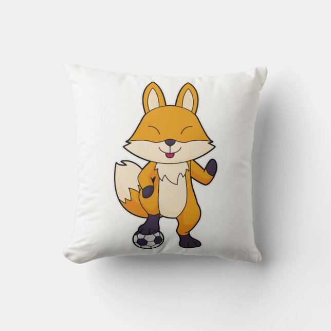 Coussin Fox Soccer player Soccer (Recto)