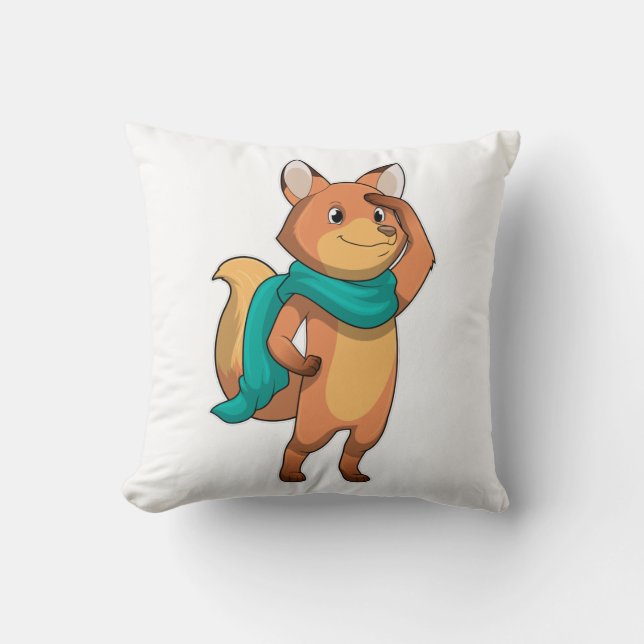 Coussin Fox with Scarf (Recto)
