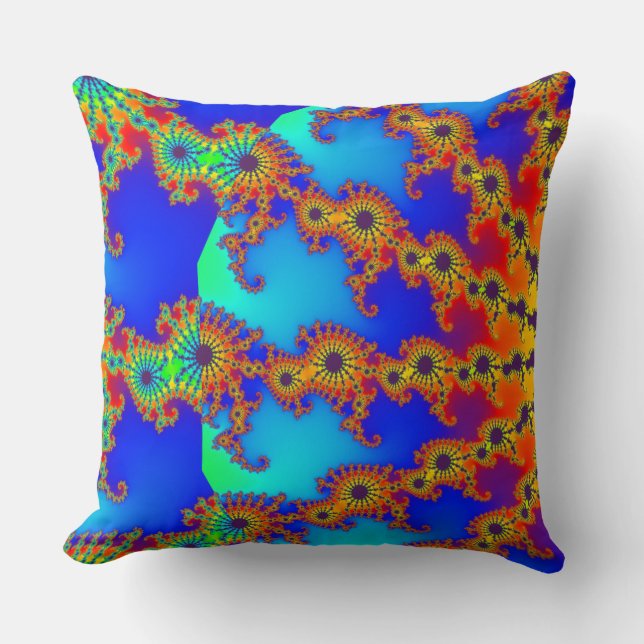 Coussin Fractal coloré 120717 (Recto)
