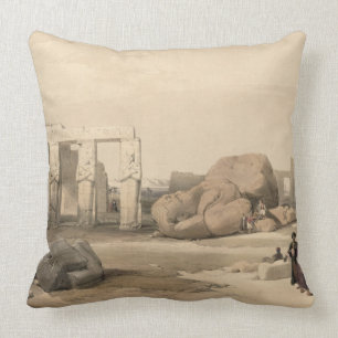 Coussin Fragments du grand colosse chez le Memnonium,