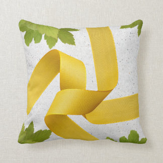 Coussin Fraîcheur verte et jaune 