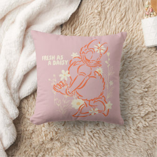 Coussin Frais comme une marguerite graphique floral minima