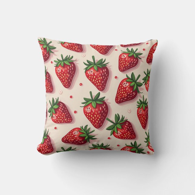 Coussin fraise (Recto)