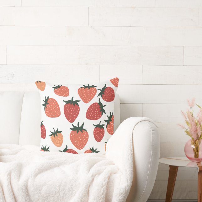 Coussin Fraises fraîches (Canapé)