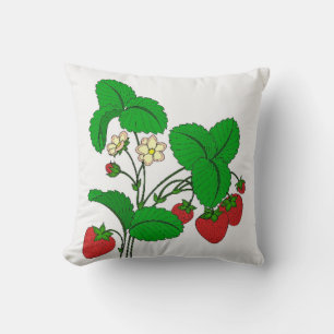 Coussin Fraises pour le petit-déjeuner