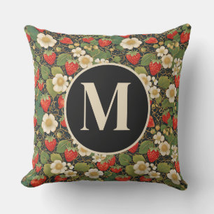 Coussin Framboise Monogramme Personnalisée