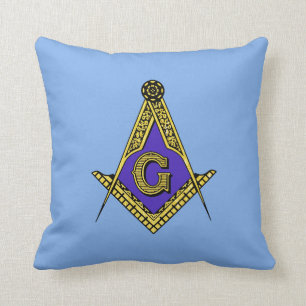 Coussin Franc-maçon (bleu)