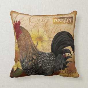 Coussin français de coq de pays