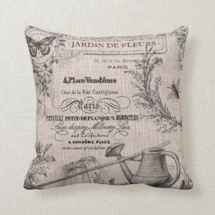 Coussin français vintage de jardin