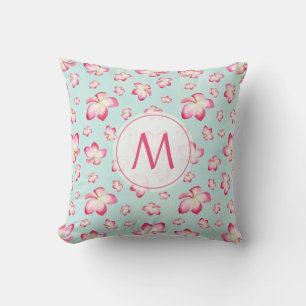 Coussin Frangipani rose