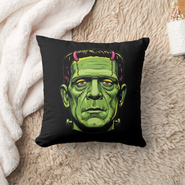 Coussin Frankenstein Monster Déplaisant Cute Halloween (Couverture)