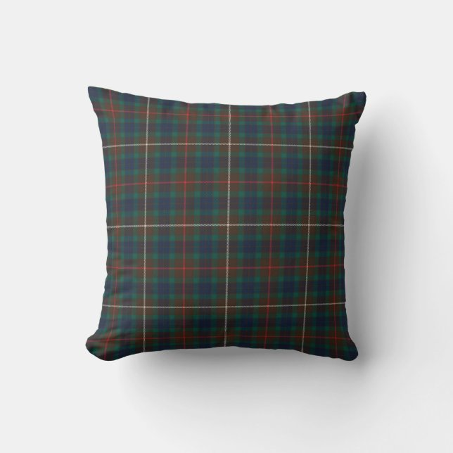 Coussin Fraser Chasse Tartan Plaid Motif (Recto)