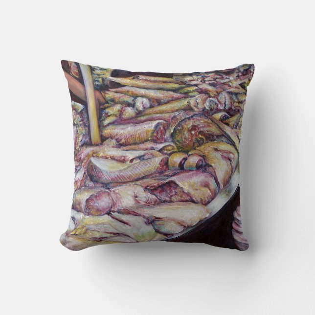 Coussin Fraterniser avec du poisson frais (Recto)