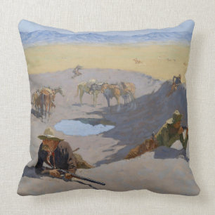 Coussin Frédéric Remington Art "Combattre Pour Le Boucle D