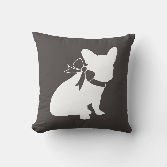 Coussin French Bulldog Theme Party - Baby shower neutre (Recto)
