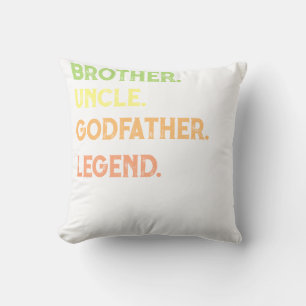 Coussin Frère oncle Parrain Légende depuis l'année Personn