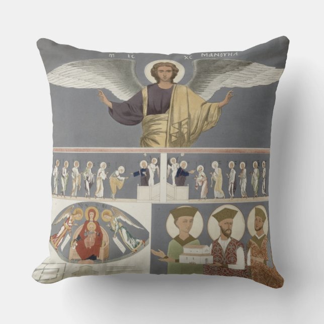 Coussin Fresques de l'église orthodoxe de Nekrssi près (Recto)