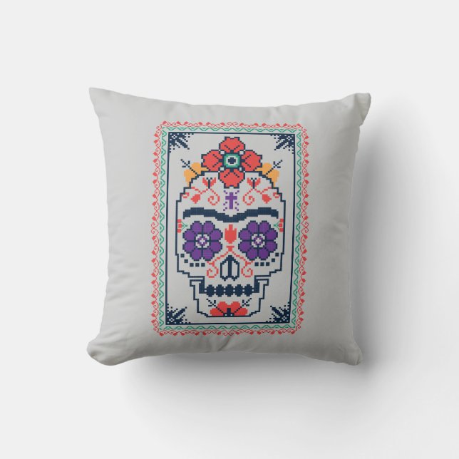 Coussin Frida Kahlo | Calavera (Recto)