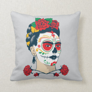 Coussin Frida Kahlo El Día de los Muertos