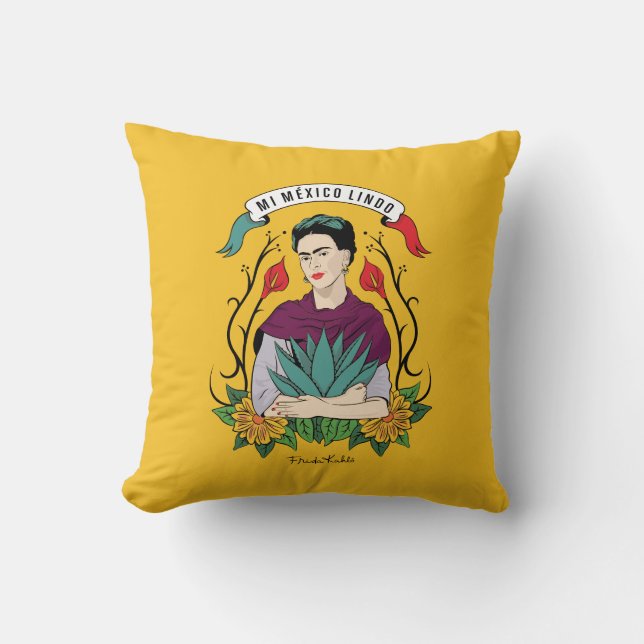 Coussin Frida Kahlo | MI Mexique Lindo (Recto)