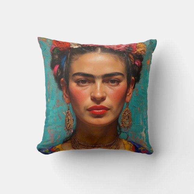 Coussin Frida Kahlo Pillow, Cushion, Frida Decor (Recto)