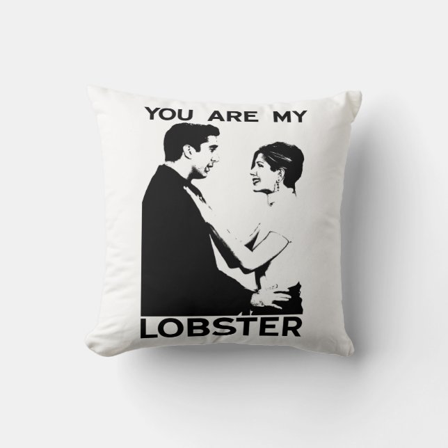 Coussin FRIENDS™ | Ross & Rachel - Vous êtes mon homard (Recto)