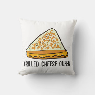 Coussin Fromage Grillé Queen Funny Fromage Grillé