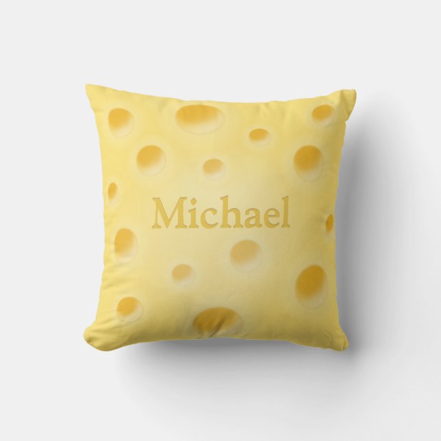 Coussin Fromage Suisse Cute Avec Trous Personnalisé (Recto)