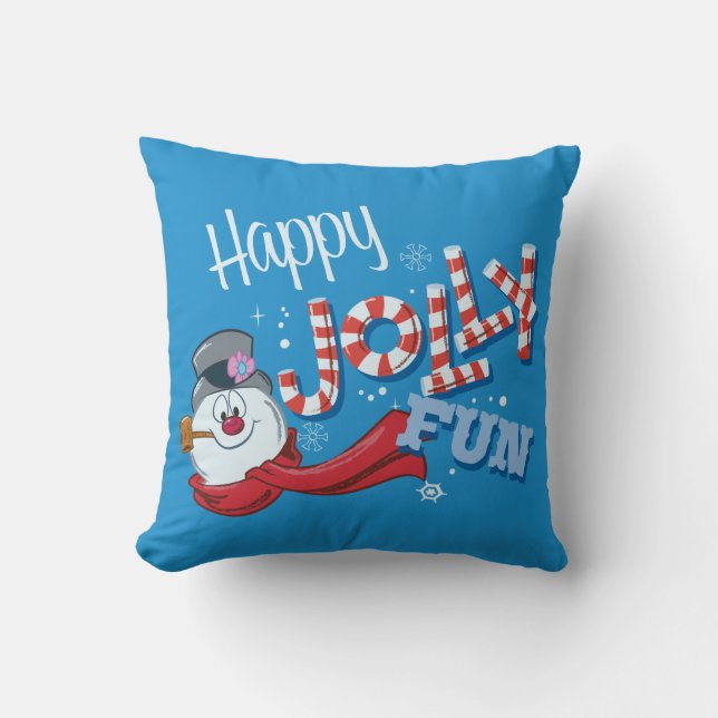 Coussin Frosty the Snowman™ | Joyeux Jolly Fun (Recto)