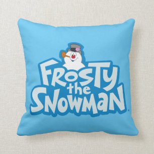 Coussin Frosty the Snowman™ Logo empilé gelé