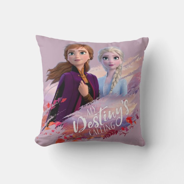 Coussin Frozen 2 : Anna & Elsa | Mon appel de destinée (Recto)