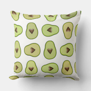 Coussin Fruit d'avocat bon pour le cœur Fête amusante et f