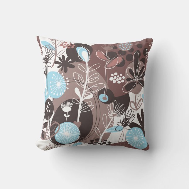 Coussin Fruit Fleur Cool mignonne Girl Retro Floral (Recto)
