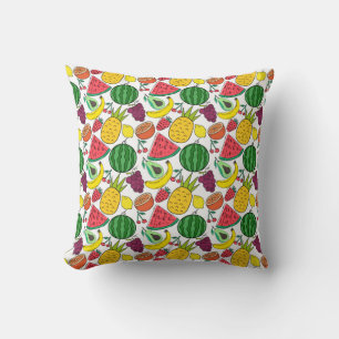 Coussin Fruit motif transparent motif de surface de frui