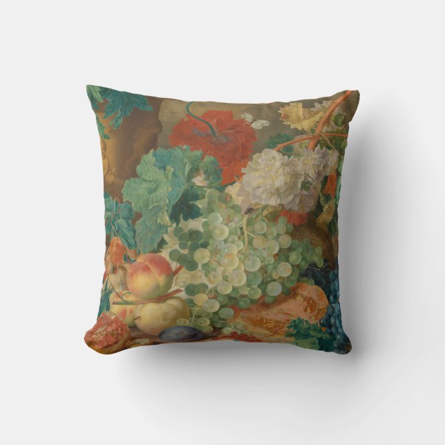 Coussin Fruits Et Légumes Colorés (Recto)