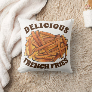Coussin Fry Steak Fries frites Pommes de terre Junk Food