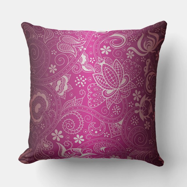 Coussin fuchsia élégant (Recto)