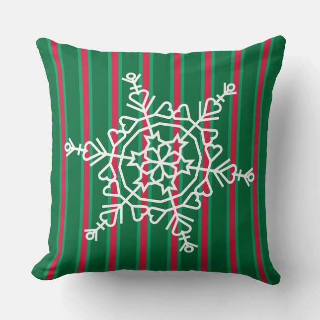 Coussin Fun and Fun Christmas Snowflake (Recto)