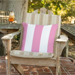 Coussin Fun Cotton Candy Rose Bold Mood Stripes Motif