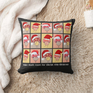 Coussin Fun FAIRE BEAUCOUP DE PLACE POUR CHRIST Christmas 